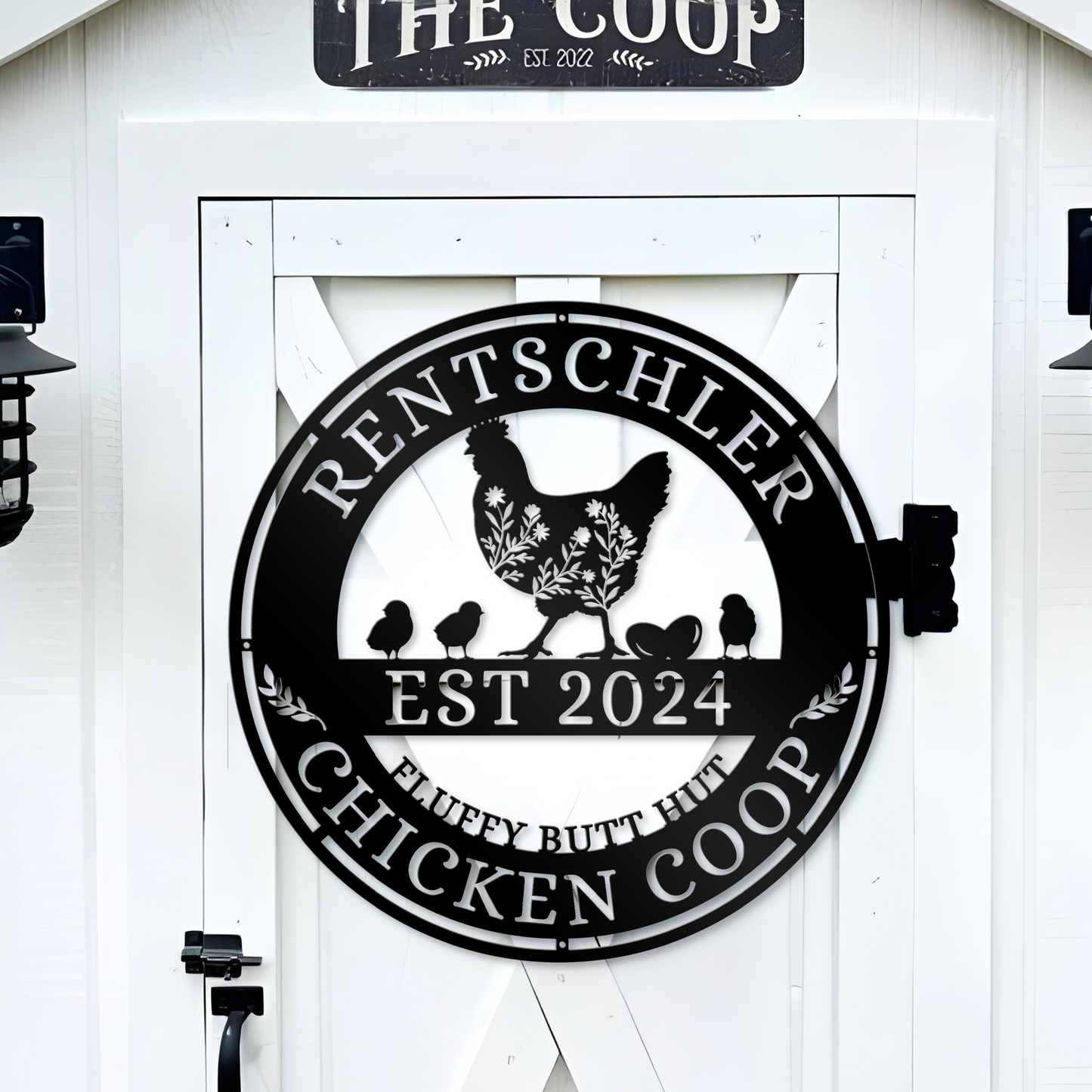 Customized Chicken Coop Metal Sign, Hen House Decor, Gift For Farmer