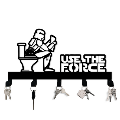 Use The Force Key Hook Sign - Kids Winter Presents - Wall Hanger