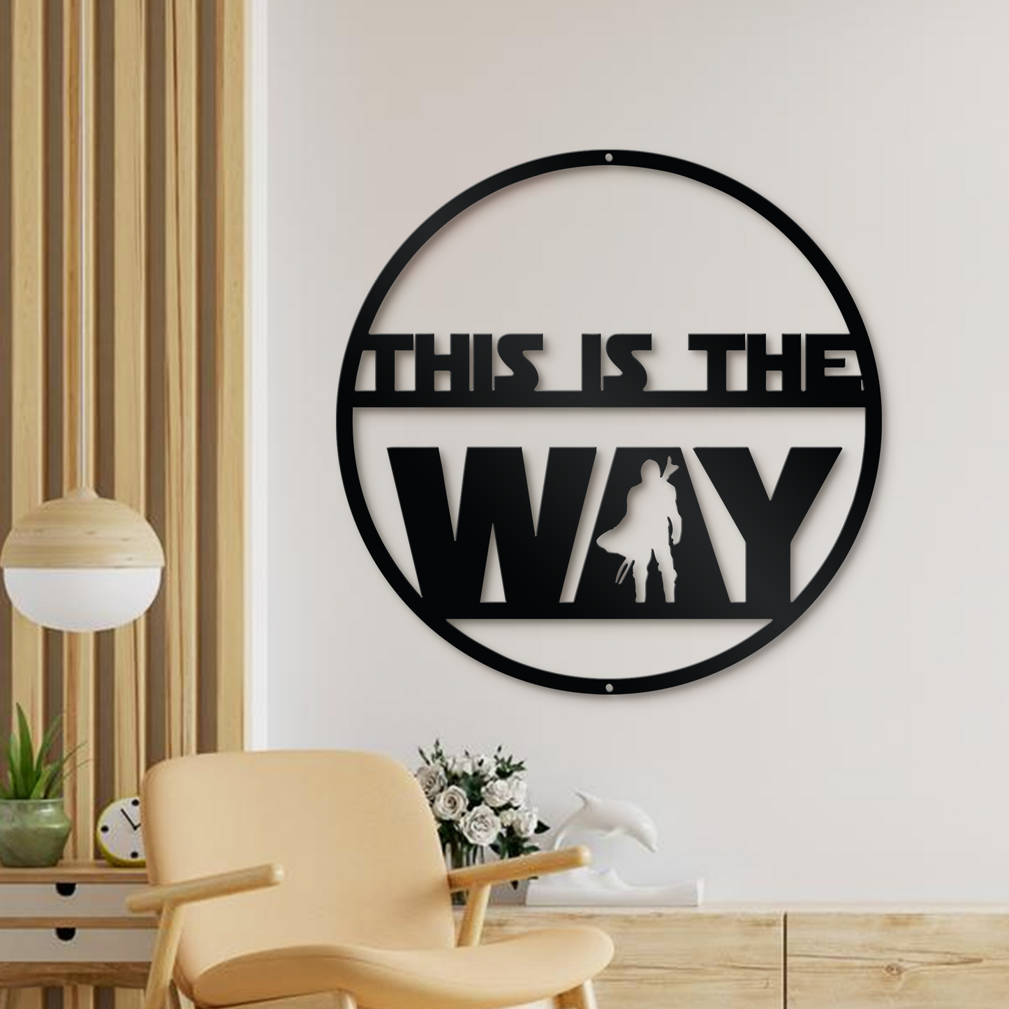 This Is The Way Metal Sign, Star War Metal Sign, Home And Wall Decor, Front Door Decor, Front Porch Decor, Housewarming Gifts