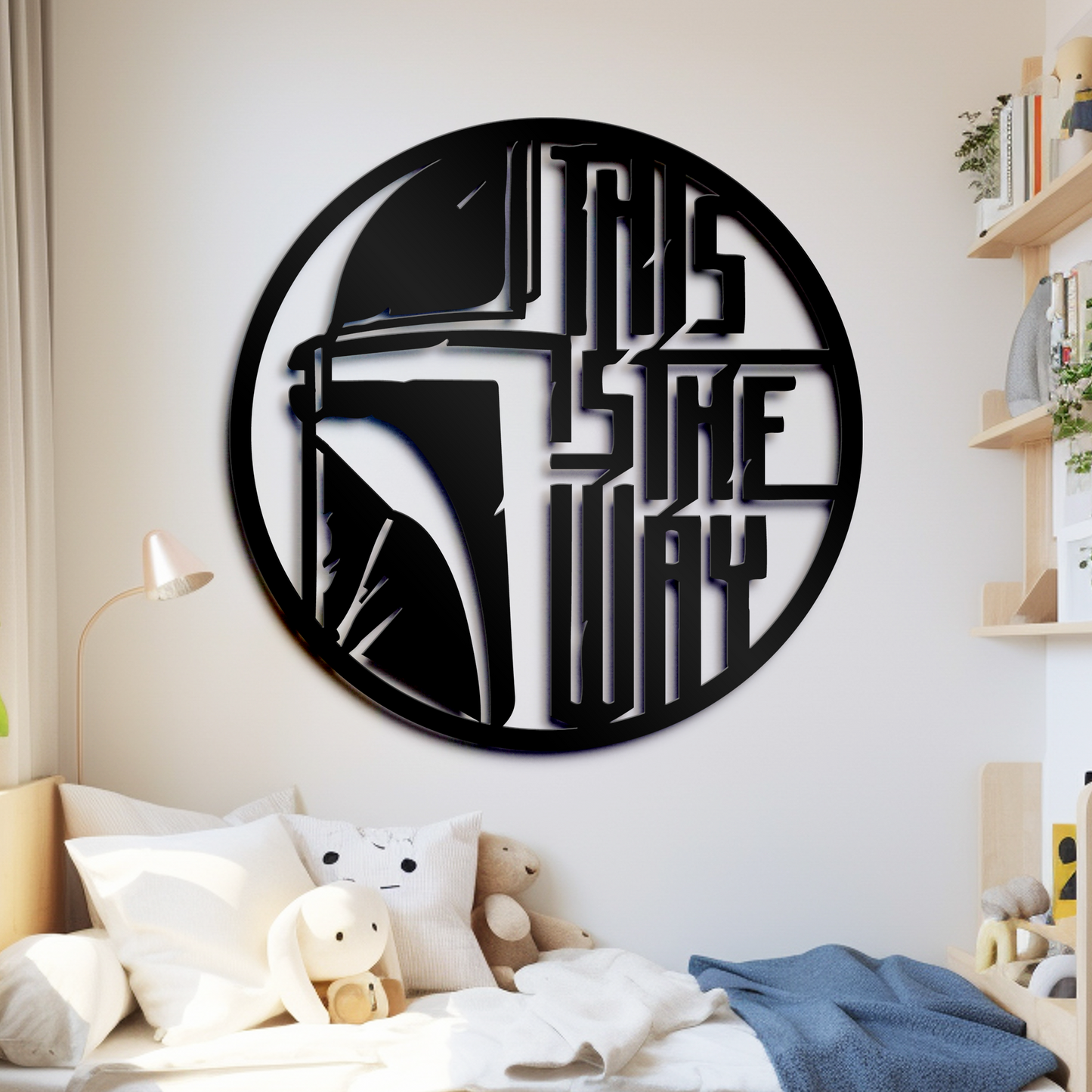 This Is The Way Metal Sign, Star War Quote Metal Sign, Mandalorian Metal Sign, Home And Wall Decor, Front Porch Decor, Housewarming Gifts, Christmas Gifts