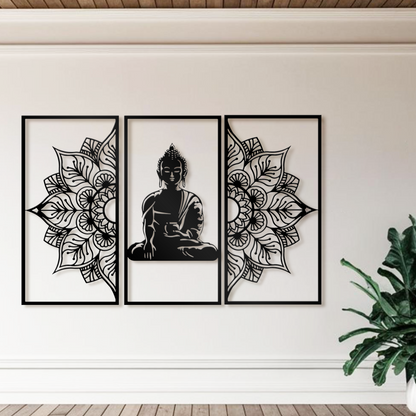 Buddha Meditation Wall Art - Buddha Wall Art for Living Room