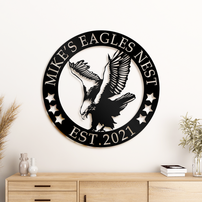 Eagle Metal Wall Art, Custom Eagle Metal Wall Hanging