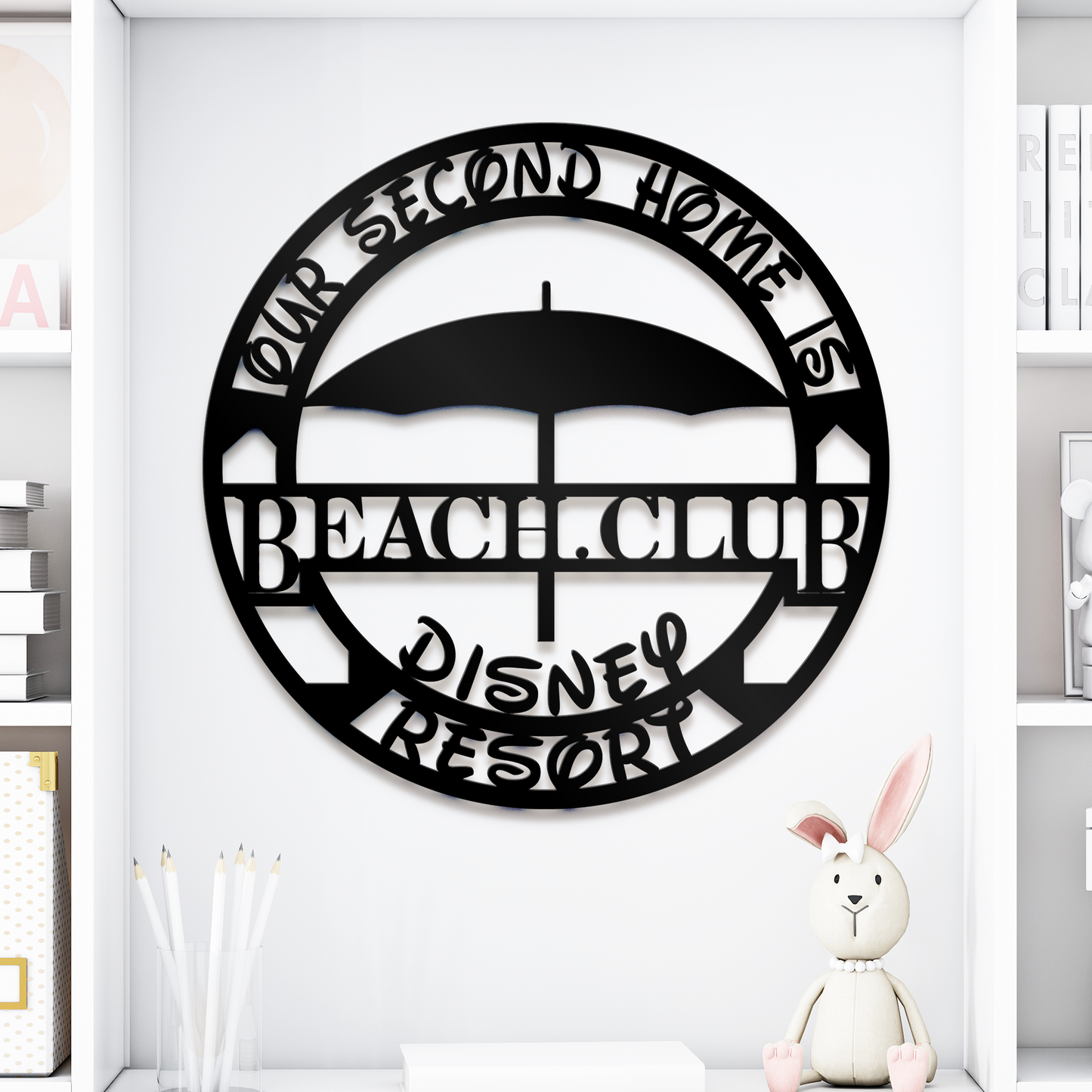 Our Second Home Is - Beach Club Resort Sign