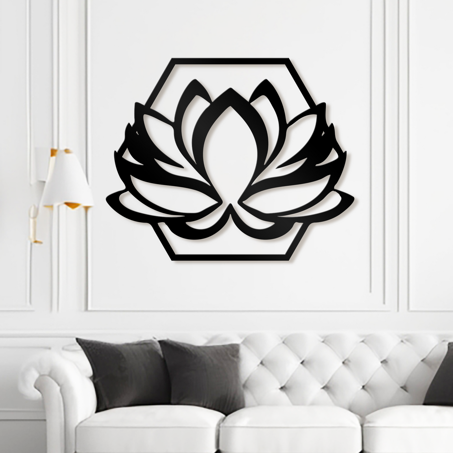 Lotus Flower Metal Wall Art - Garden Flower Gift