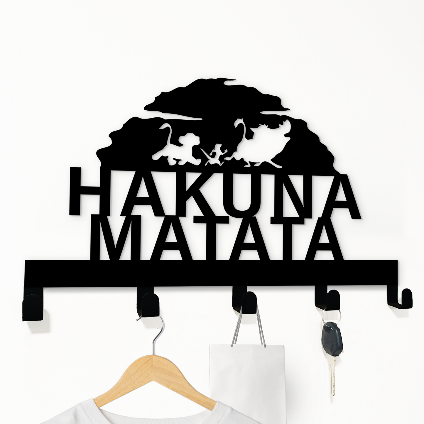 Hakuna Matata King Key Hanger - Kids Love for Comics Room Decor