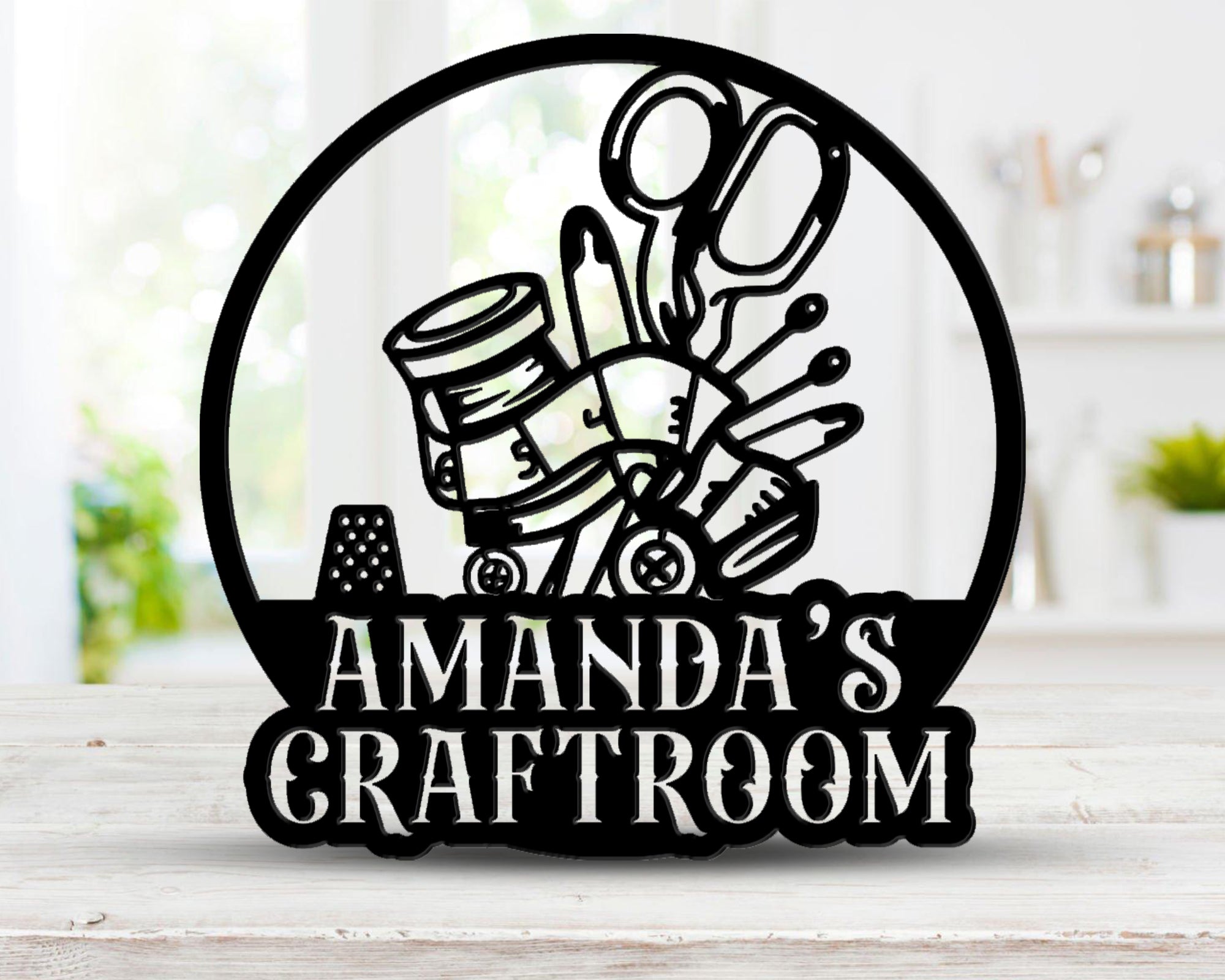 Craft Room Name Sign