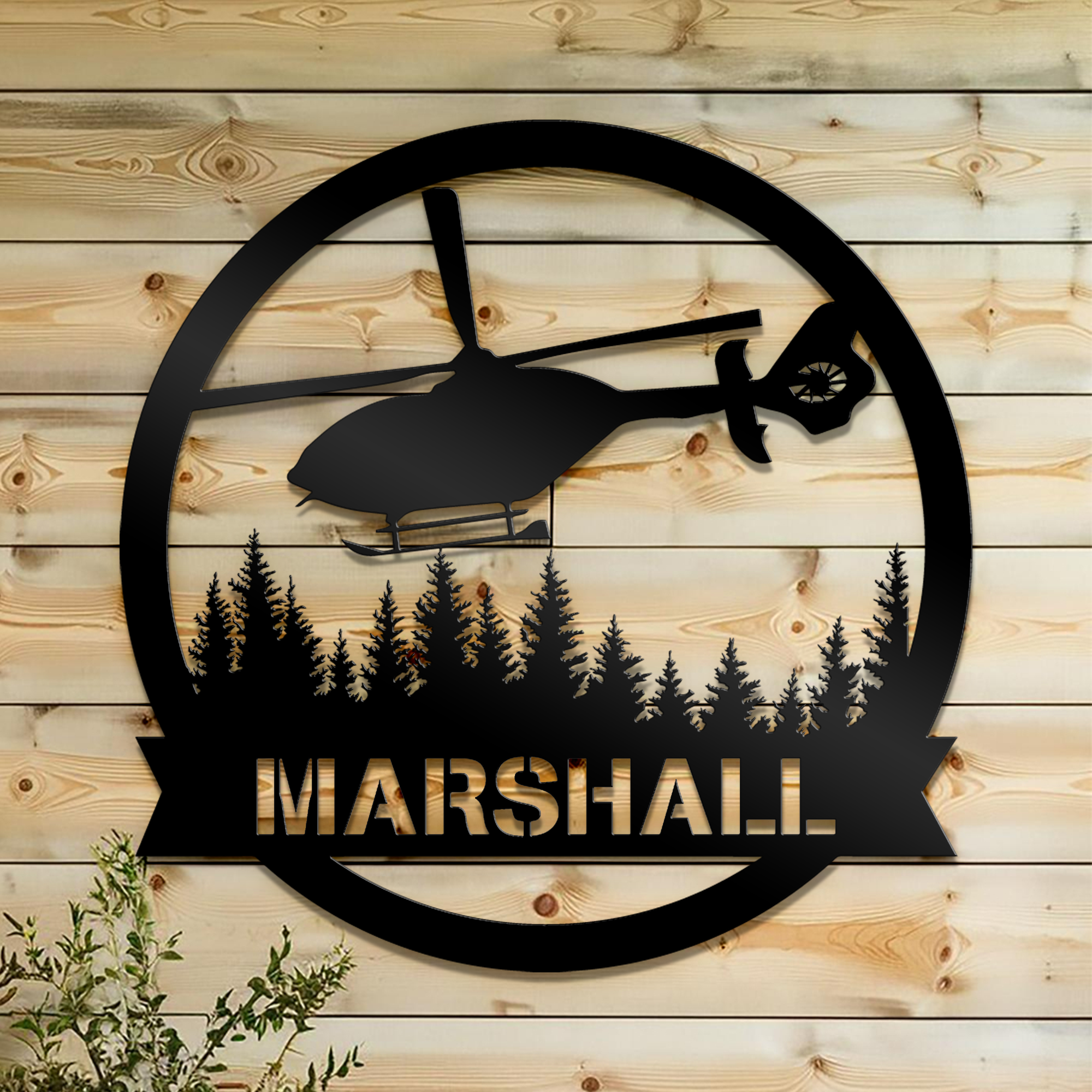 Pilot Name Sign Home Decor Aircraft Hangar Decoration