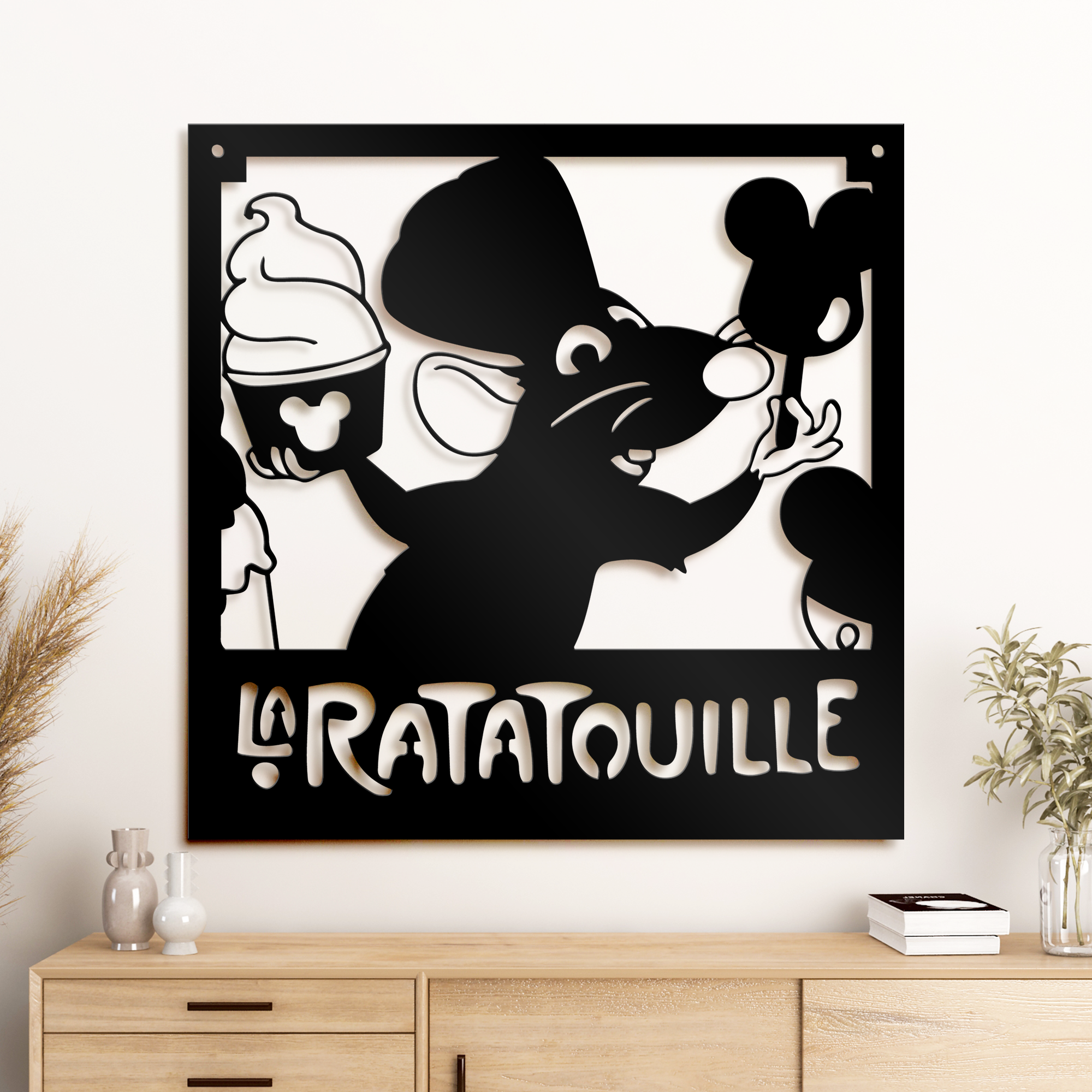 Metal La Ratatouille Sign, Dining Room Decor, Unique Kitchen Wall Decor, Gift For Chef Gusteau, Housewarming Gifts, Christmas Gifts