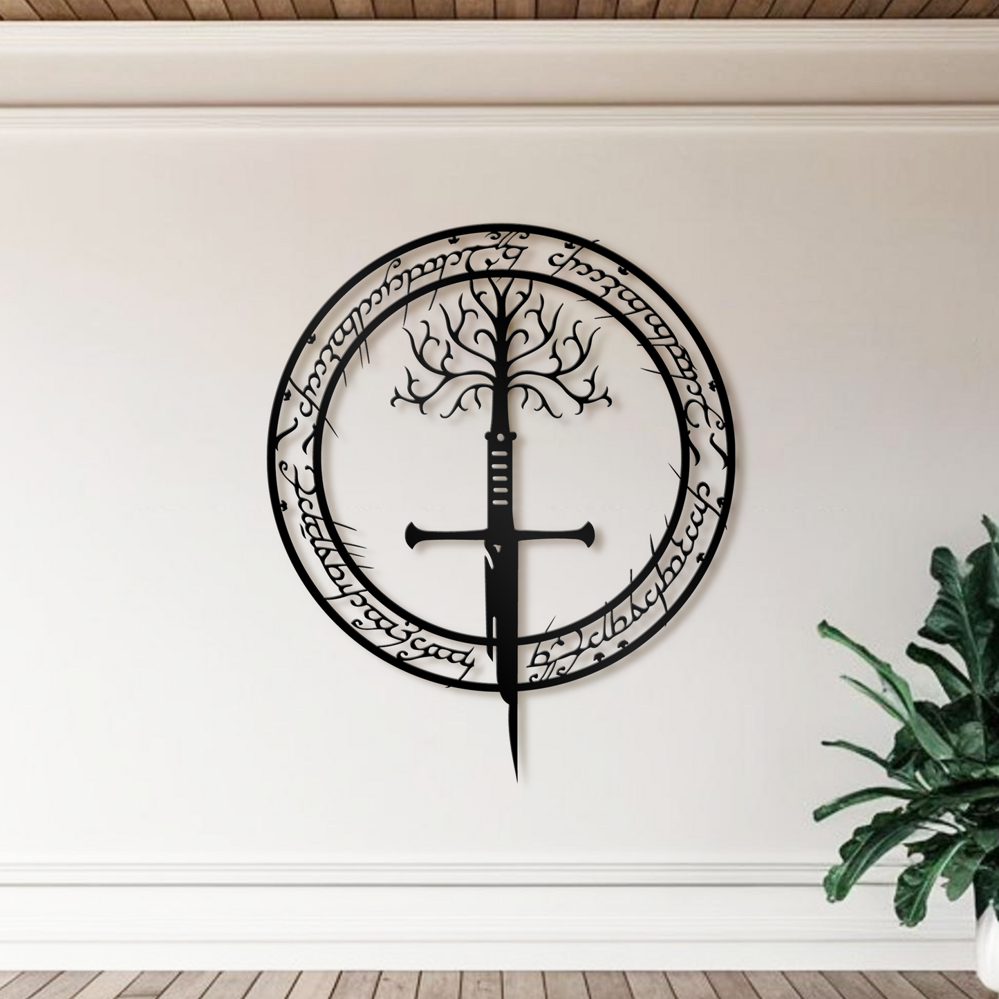 Sauron Sword Metal Wall Art, Lord Of Ring Theme Wall Decor