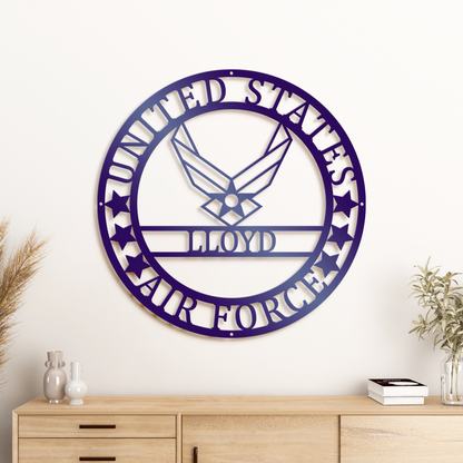 Customization US Air Force Metal Sign, Retirement Gifts