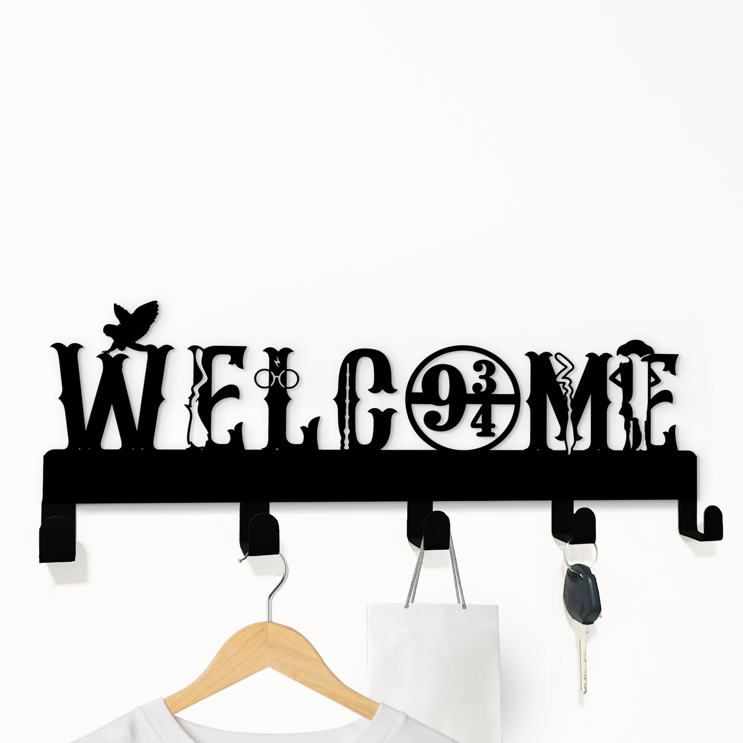 Welcome Magical Key Holder | Platform Home Décor Metal Key Holder