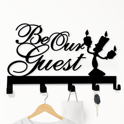 Be Our Guest Key Hanger - Candle Guest Theme Hooks