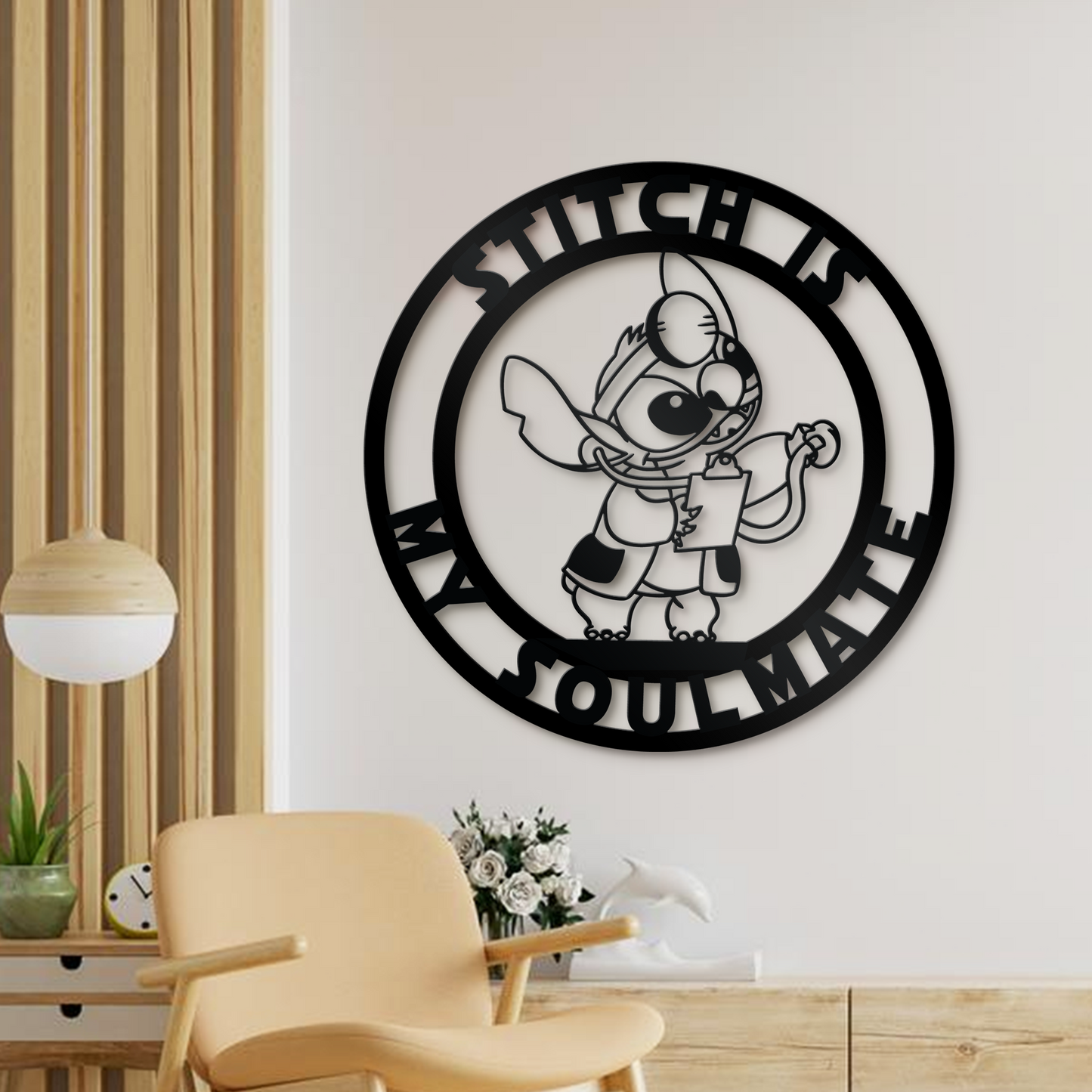 Stitch Metal Sign - Game Room Decor