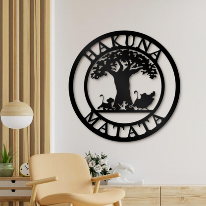 Hakuna Matata Metal Sign - Office Decor - Kids Winter