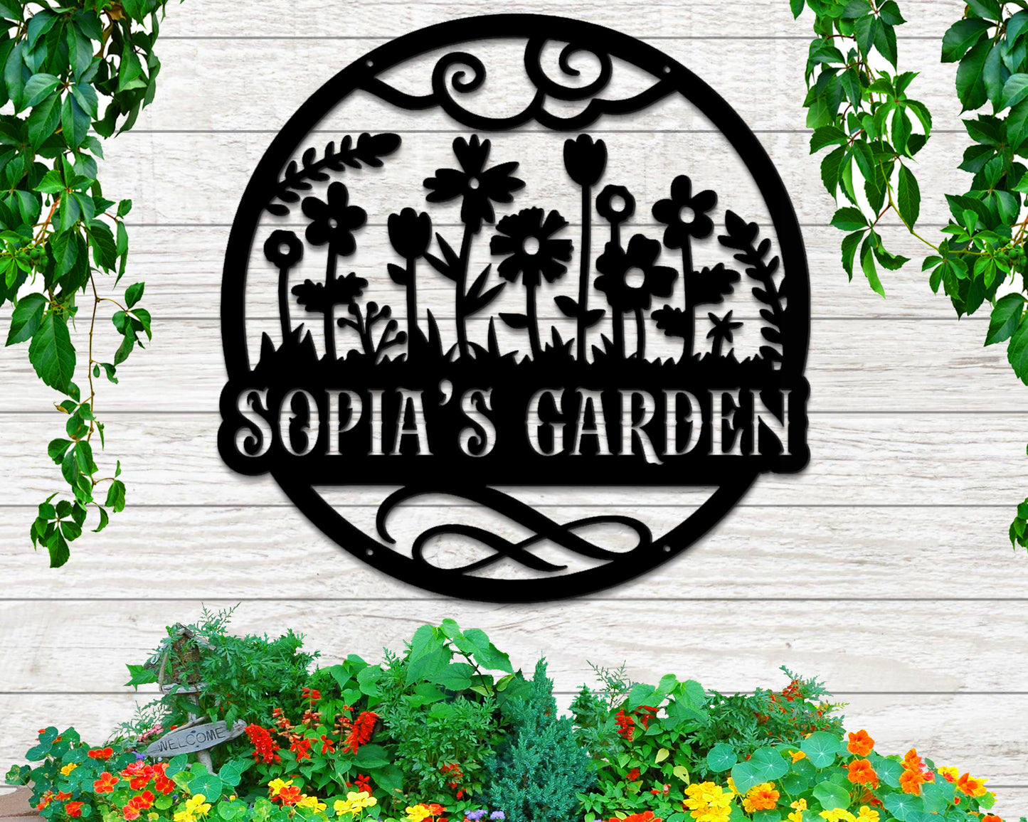 Personalized Garden Name Sign, Lawn Decor, Outdoor Sign, Garden Decor, Gift for mom Grandma