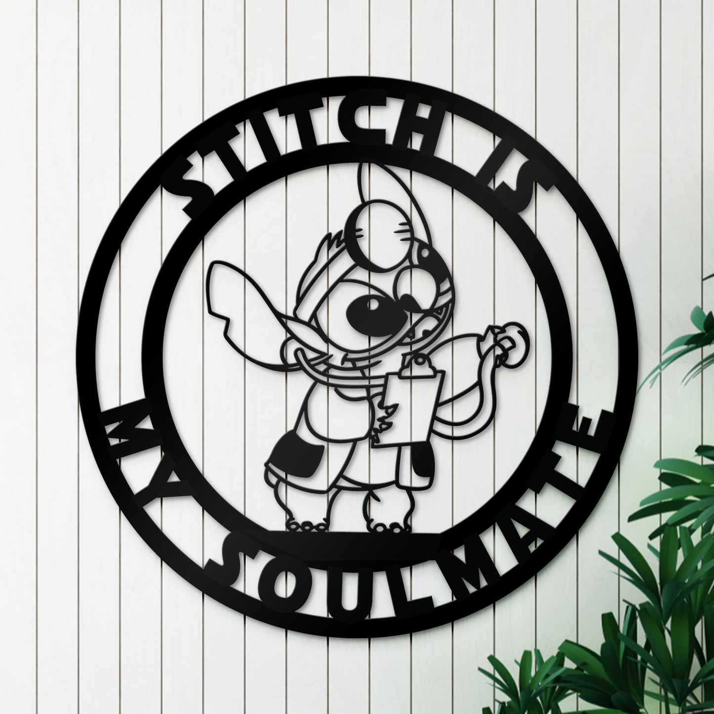 Stitch Metal Sign - Game Room Decor