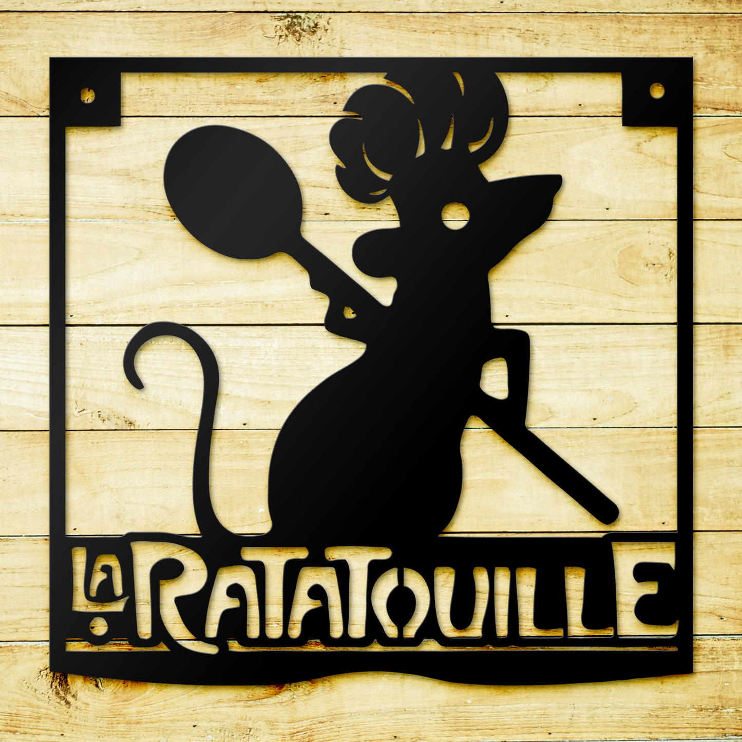 La Ratatouille Metal Sign, Unique Kitchen Wall Decor, Dining Room Decor, Gift For Chef Gusteau, Housewarming Gifts, Christmas Gifts