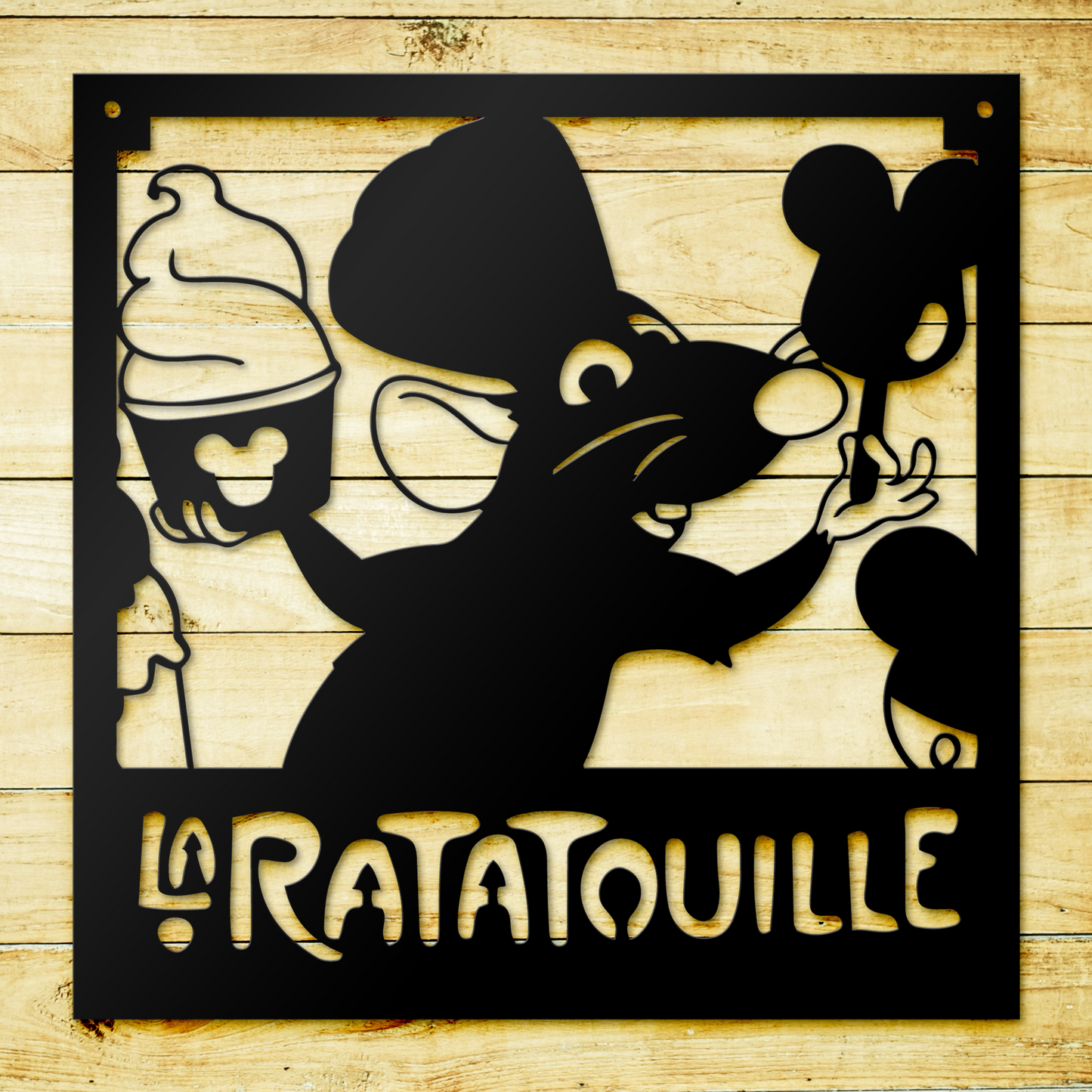 Metal La Ratatouille Sign, Dining Room Decor, Unique Kitchen Wall Decor, Gift For Chef Gusteau, Housewarming Gifts, Christmas Gifts