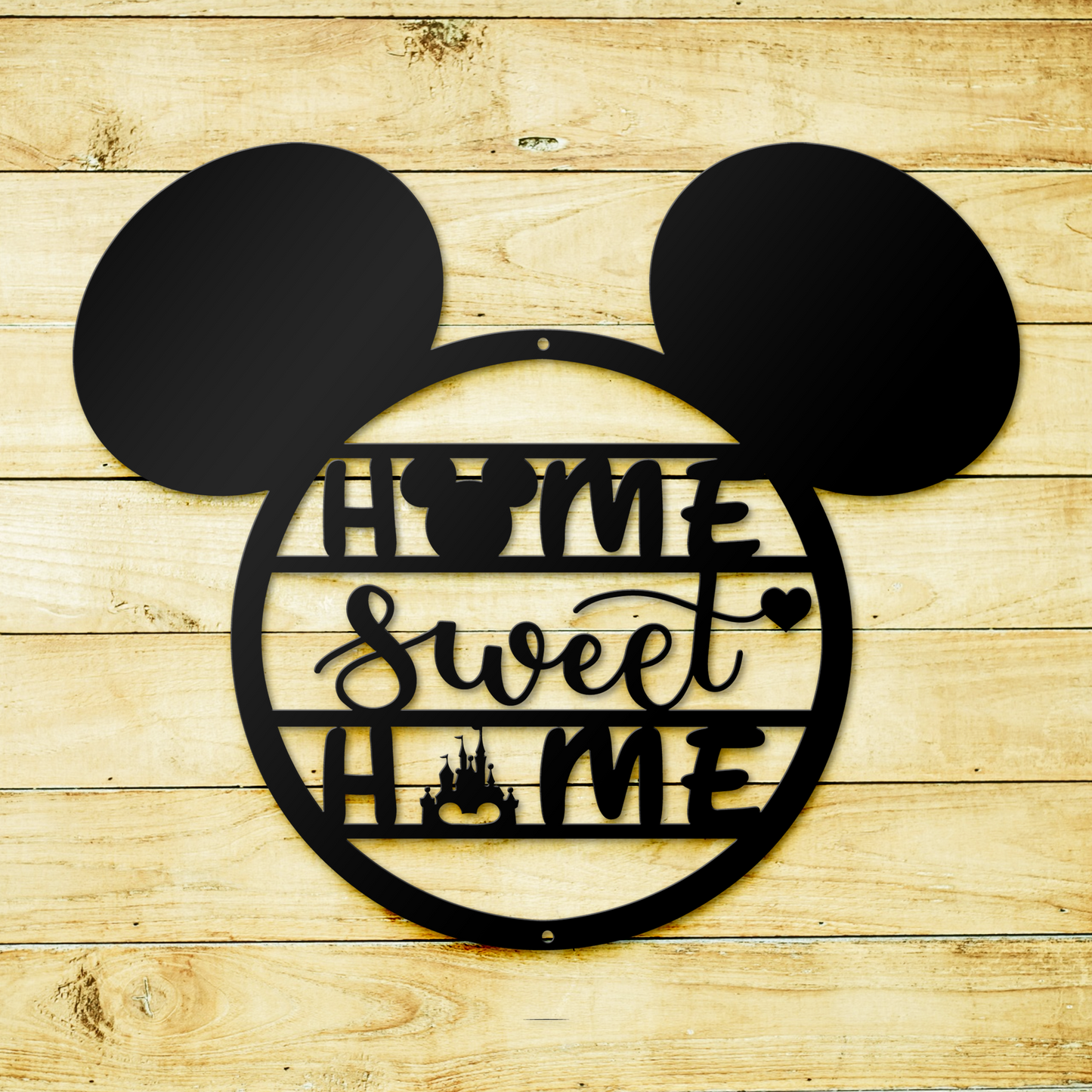 Mickey Face Home Sweet Home Metal Sign, Disney Metal Sign, Home And Wall Decor, Christmas Deocr, Housewarming Gifts