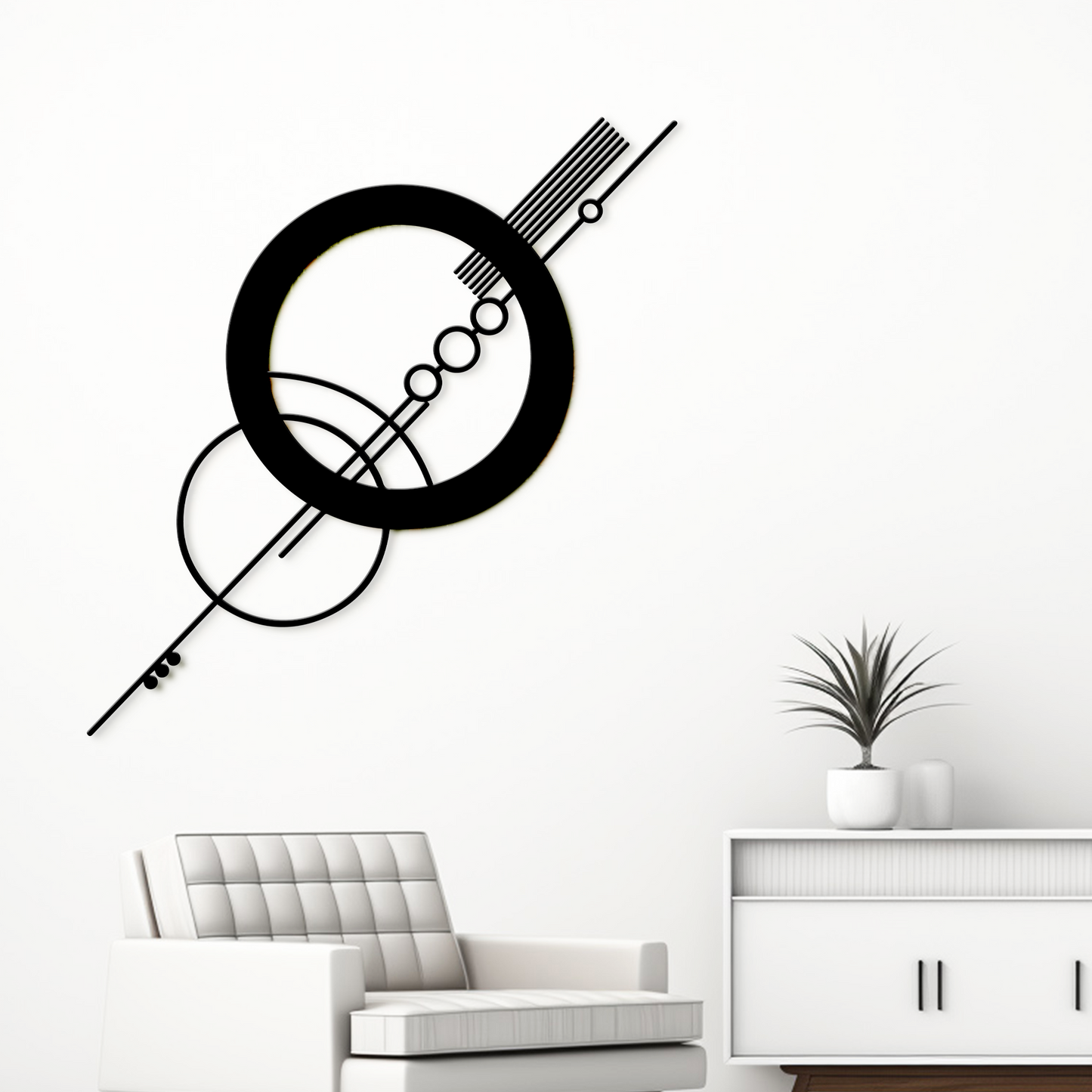 Spherium Metal Wall Art - Geometric Wall Art