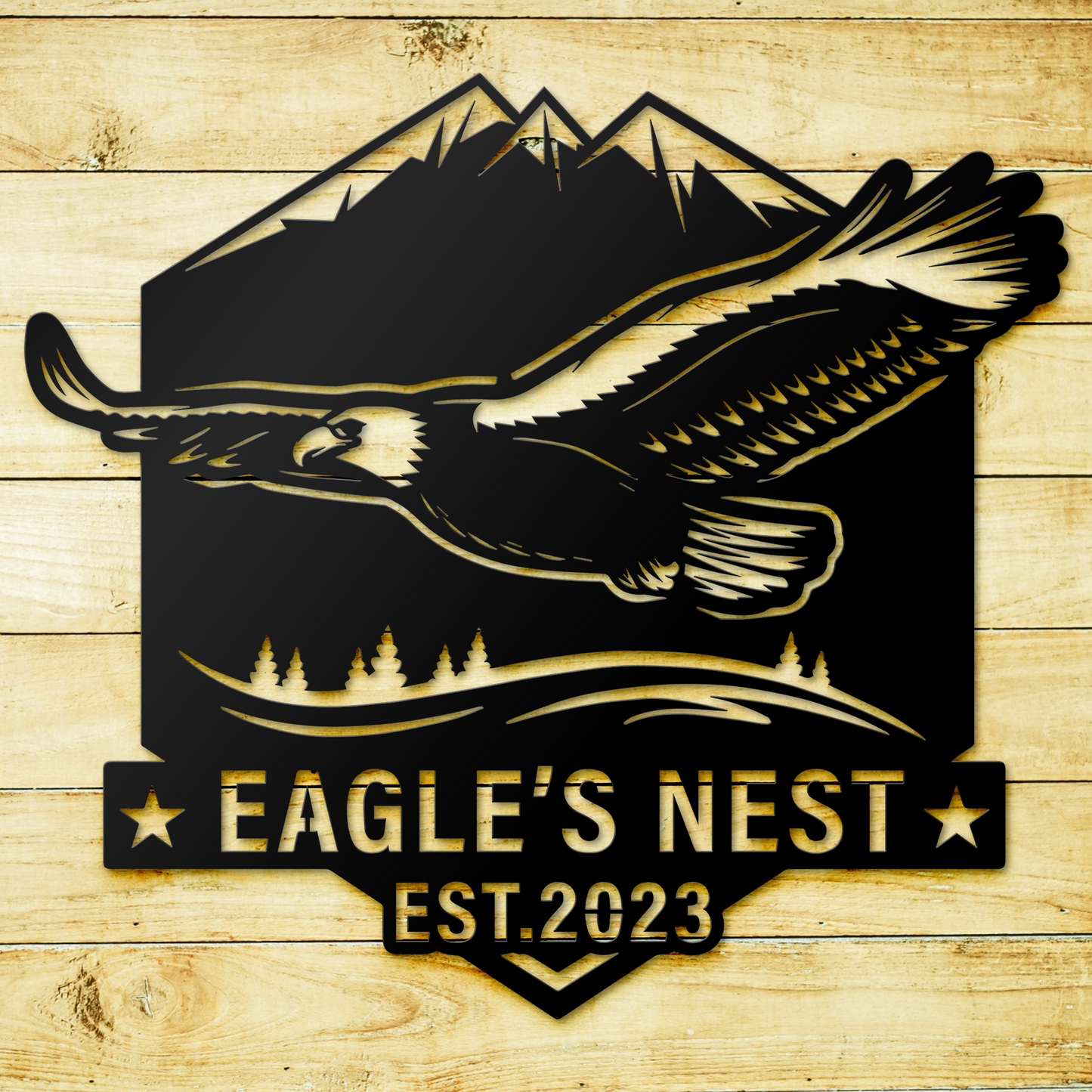 Eagle Address Sign Metal Sign with American Eagle Metal Bird Sign