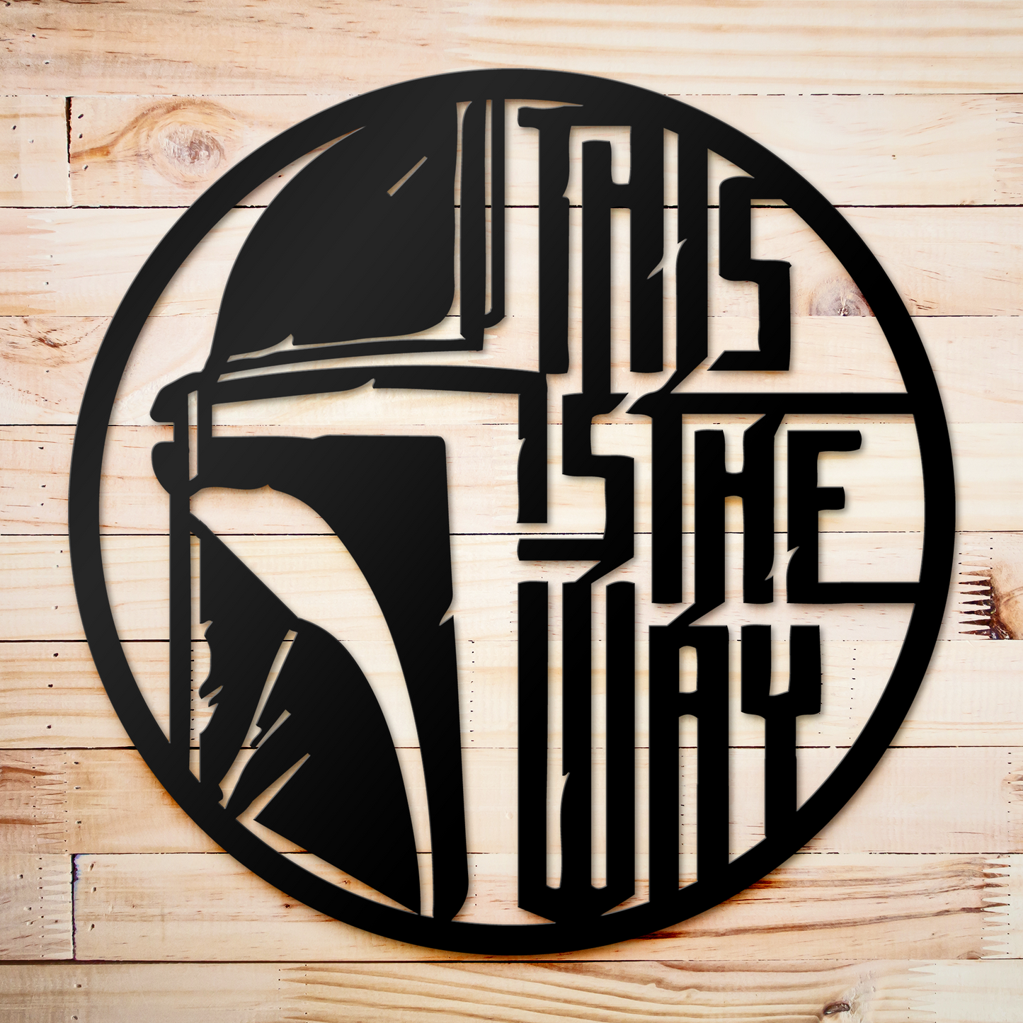 This Is The Way Metal Sign, Star War Quote Metal Sign, Mandalorian Metal Sign, Home And Wall Decor, Front Porch Decor, Housewarming Gifts, Christmas Gifts