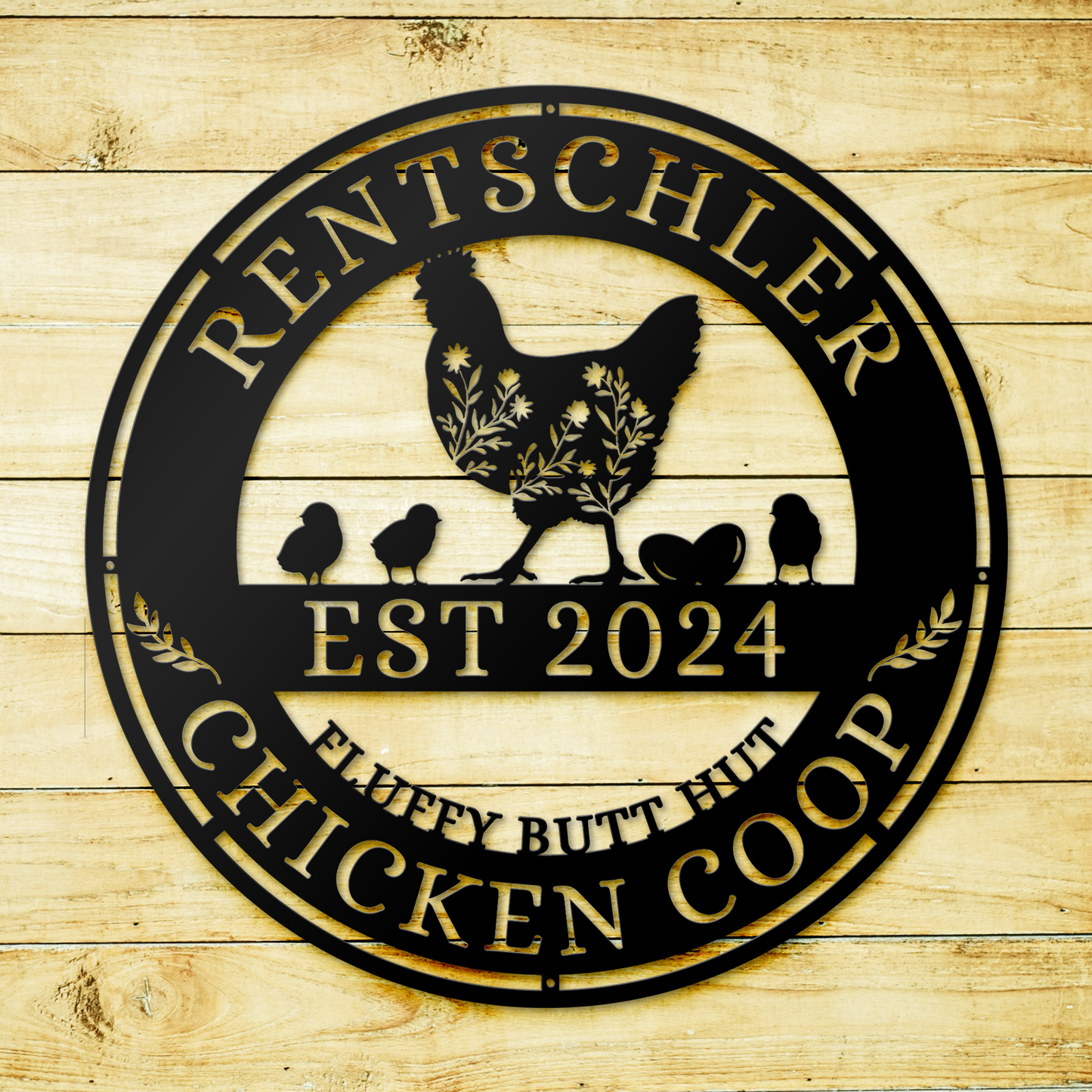 Customized Chicken Coop Metal Sign, Hen House Decor, Gift For Farmer