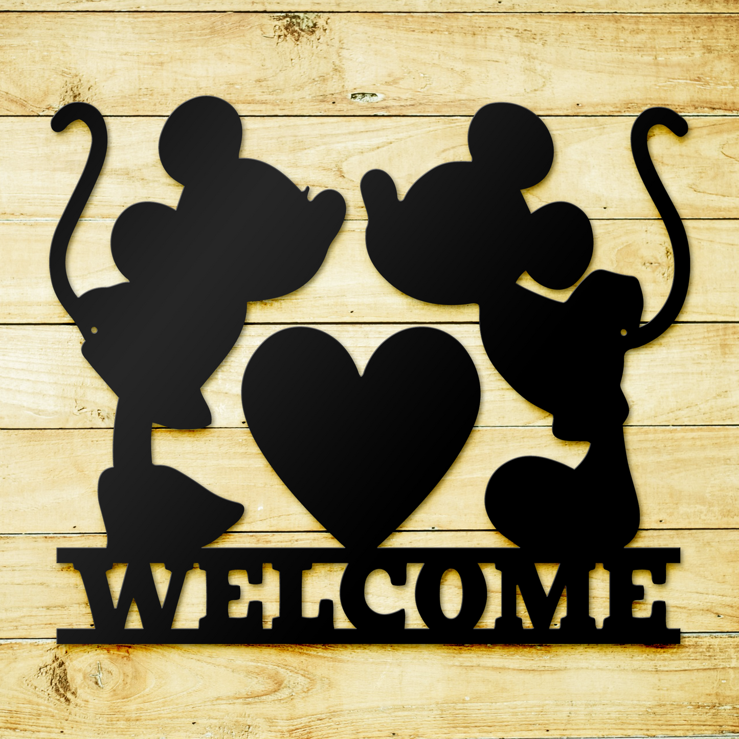 Welcome Metal Sign, Mickey And Minnie Metal Sign, Couple Metal Sign, Disney Wall Decor, Home and Wall Decor, Housewarming Gifts, Christmas Gifts