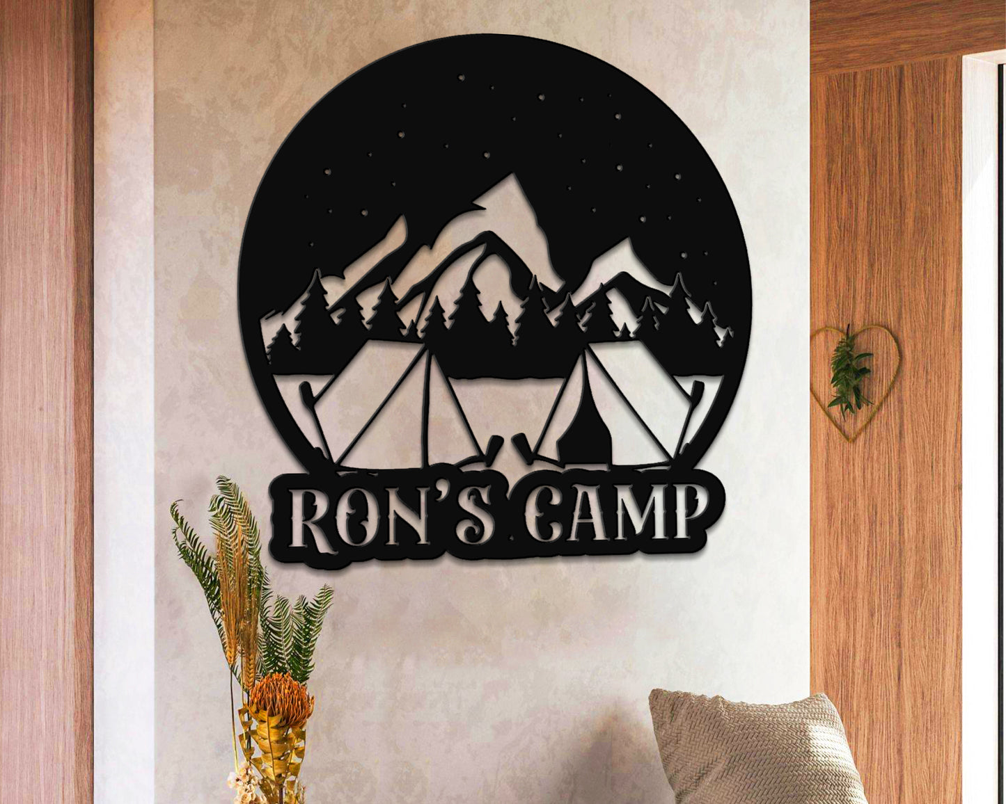 Camping Metal Sign