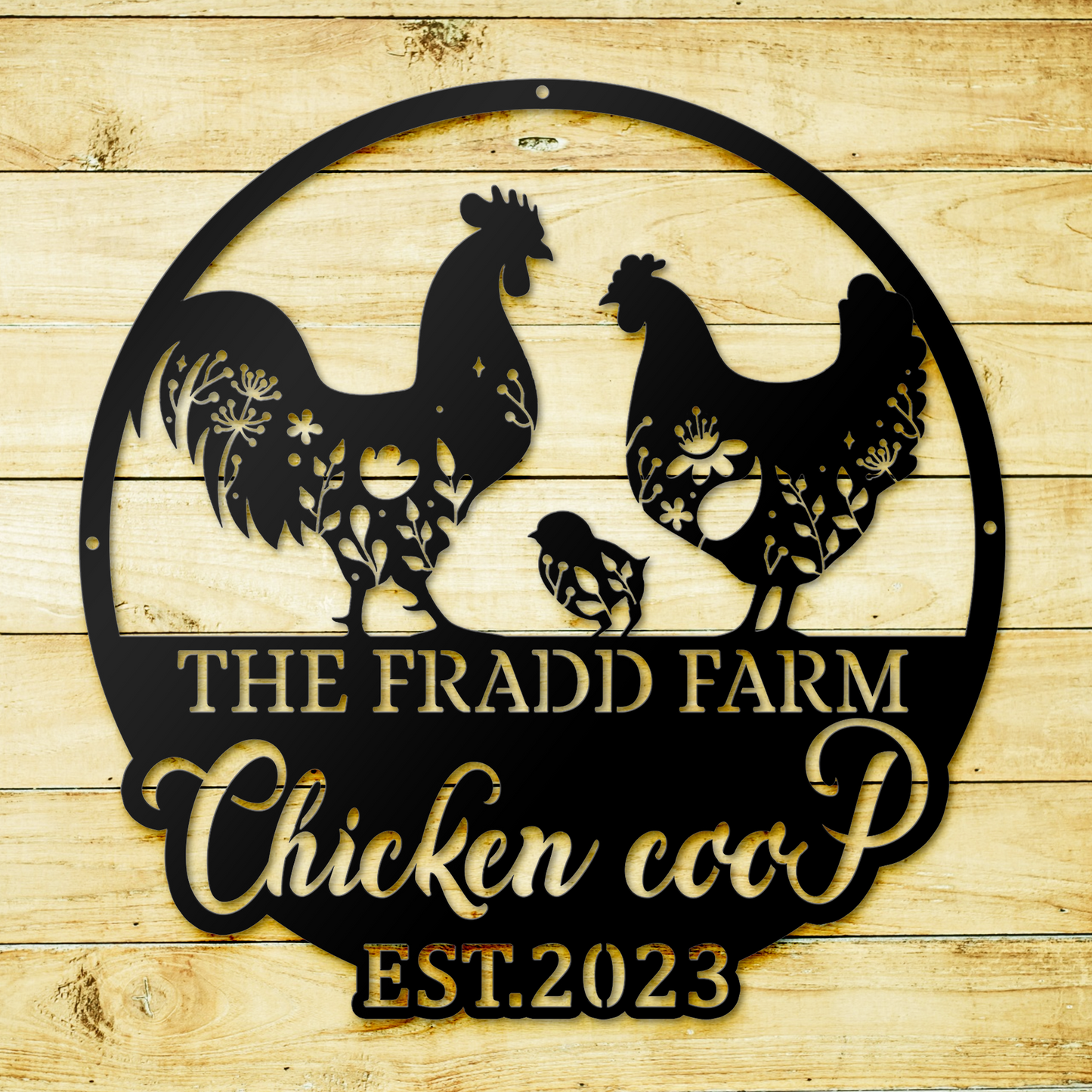 Custom Metal Signs, Chicken Coop Sign