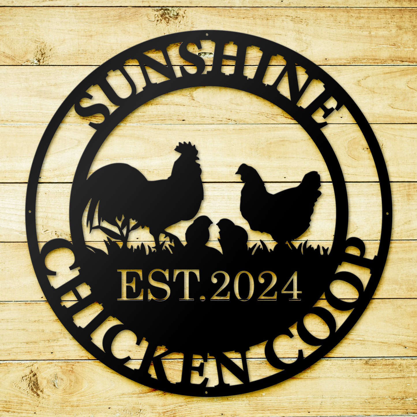 Chicken Metal Signs, Chicken Coop Sign