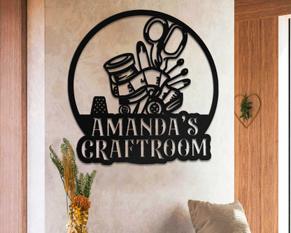 Craft Room Name Sign