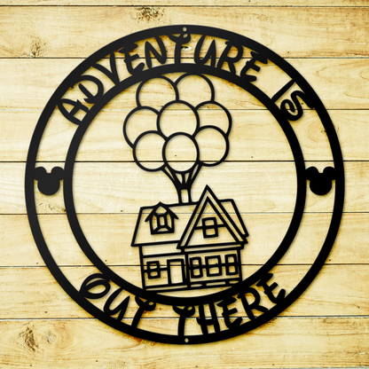 Adventure is Out There Disney Metal Sign