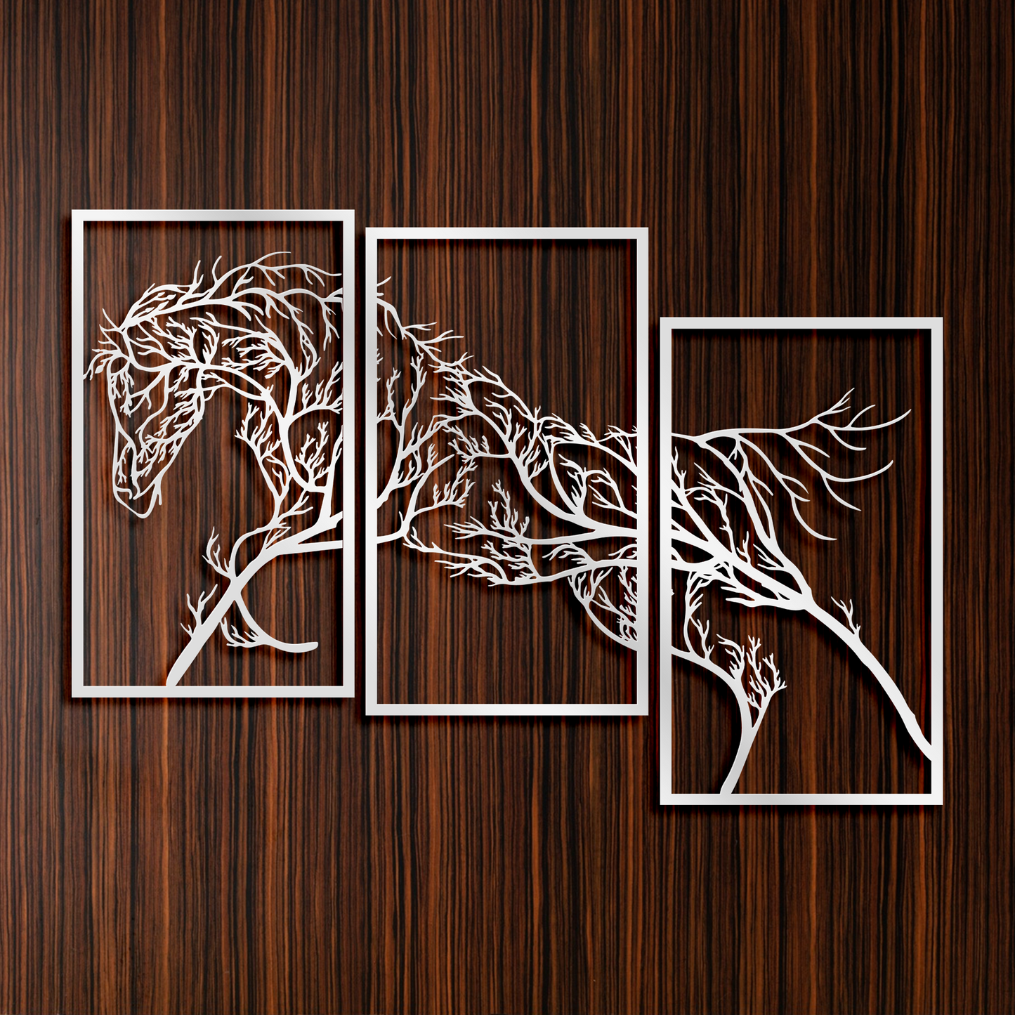 Metal Running Horse Wall Art Decor