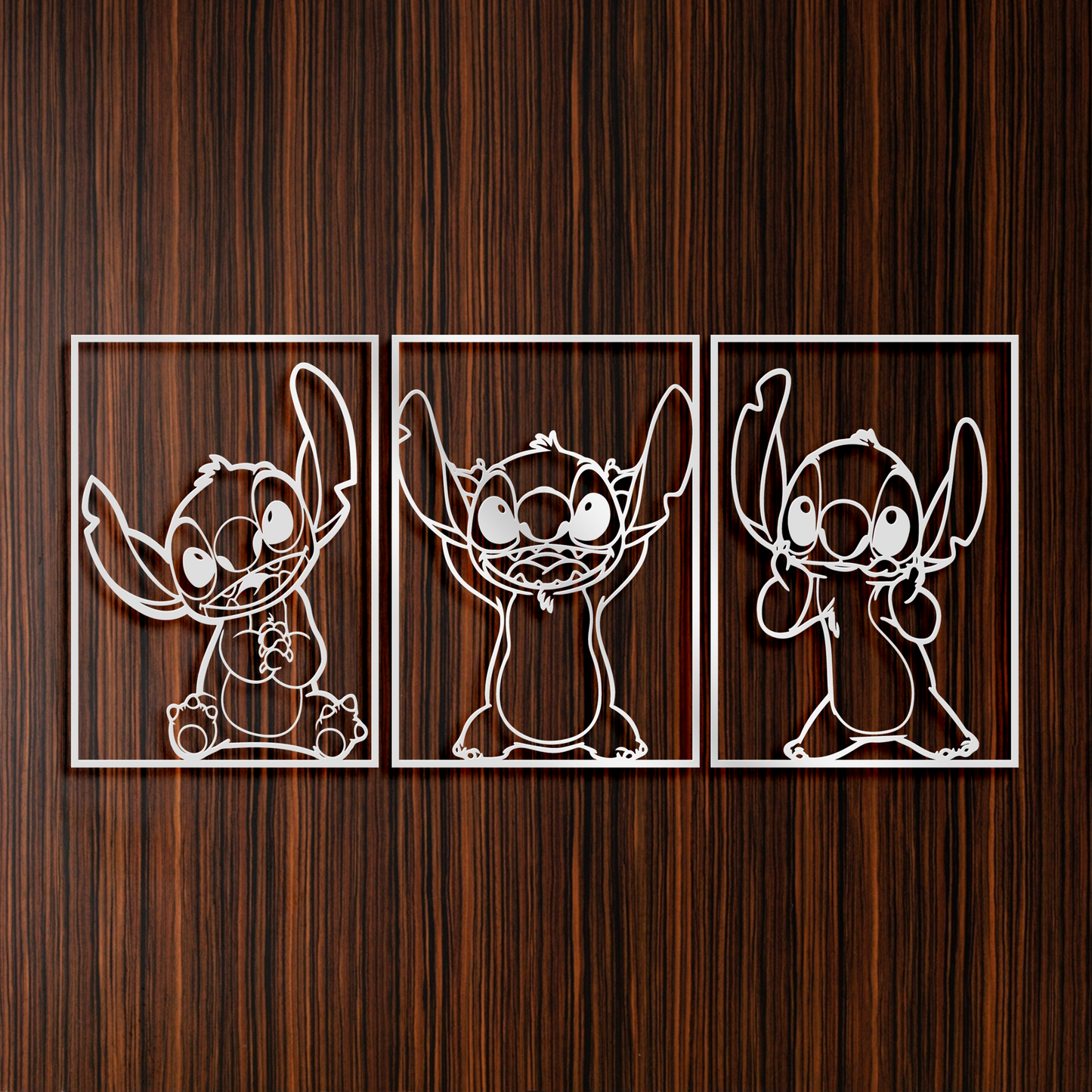 Cute Expressions Stitch Metal Wall Art, Nursery Wall Art, Gifts For Kids