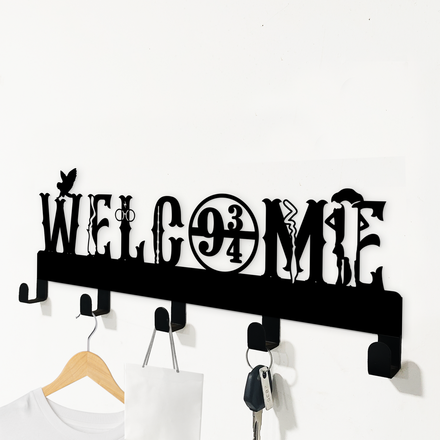 Welcome Magical Key Holder | Platform Home Décor Metal Key Holder