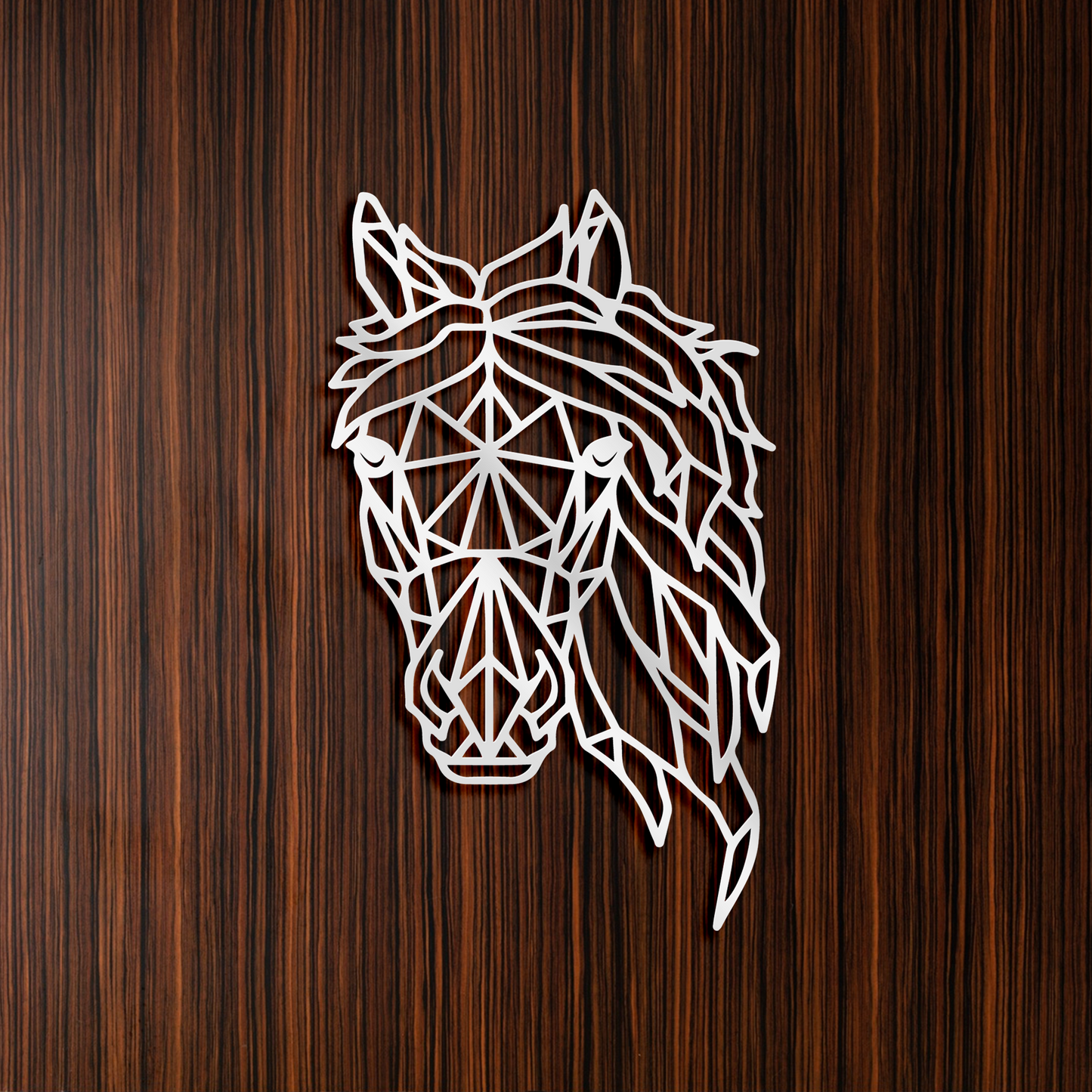 Geometric Horse Metal Wall Art, Wall Decoration Living Room