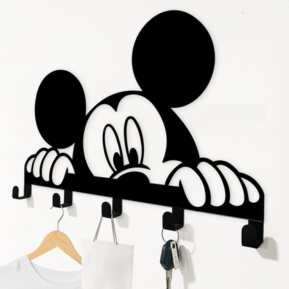 Hiding Mickey Christmas Key Hook - Cute Mickey Theme Wall Hanger