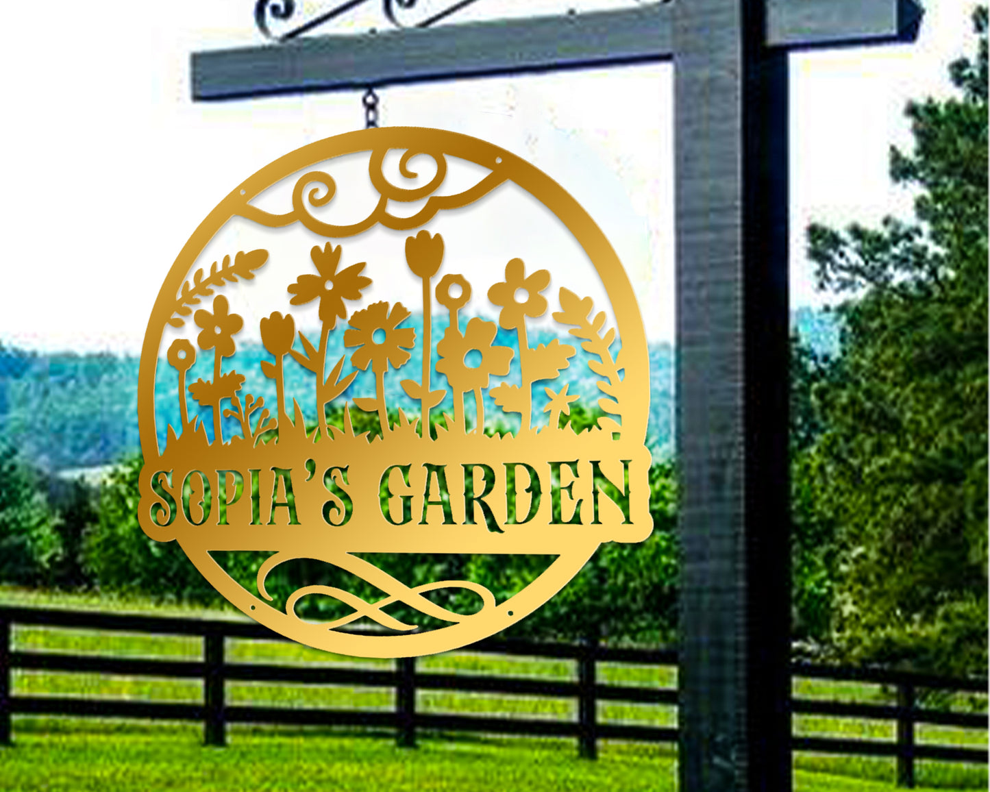 Personalized Garden Name Sign, Lawn Decor, Outdoor Sign, Garden Decor, Gift for mom Grandma