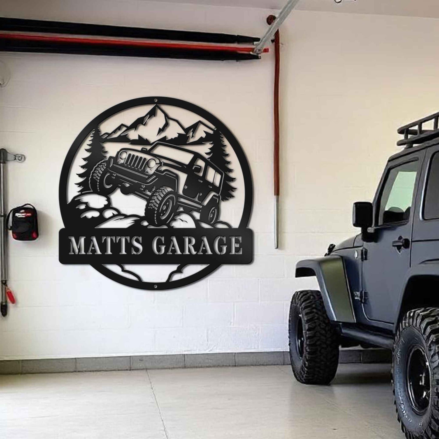 Custom Offroad Jeep Metal Decor - Adventure Home Wall Decor