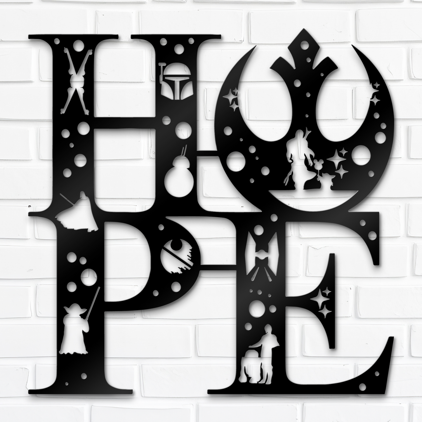 Hope Word Metal Sign, Disney Metal Sign, Inspirational Quote Decor, Home And Wall Decor, Funny Quote Metal Sign, Housewarming Gifts, Christmas Gifts