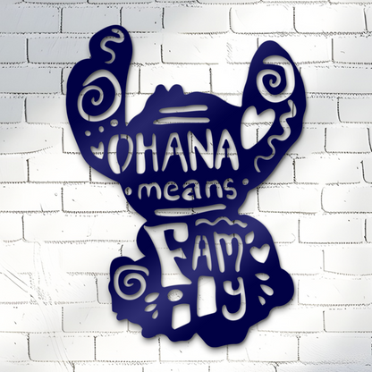 Ohana Means Family Sign - Disney Stitch Sign