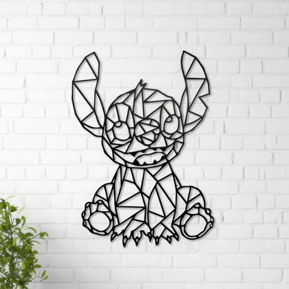 Cute Stitch Metal Wall Art, Nursery Wall Art, Gifts For Kids