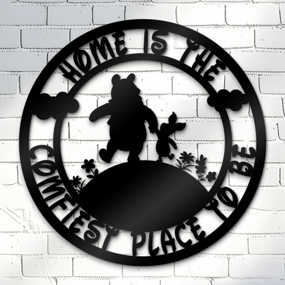 Home Is The Comfiest Place To Be Metal Sign