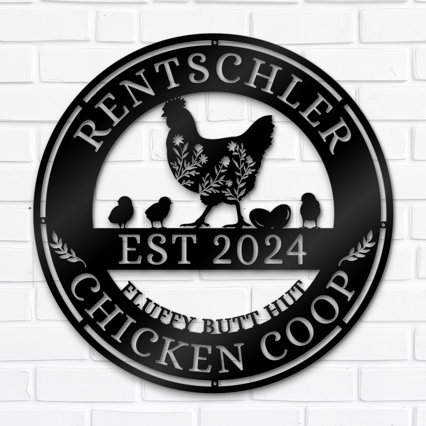 Customized Chicken Coop Metal Sign, Hen House Decor, Gift For Farmer