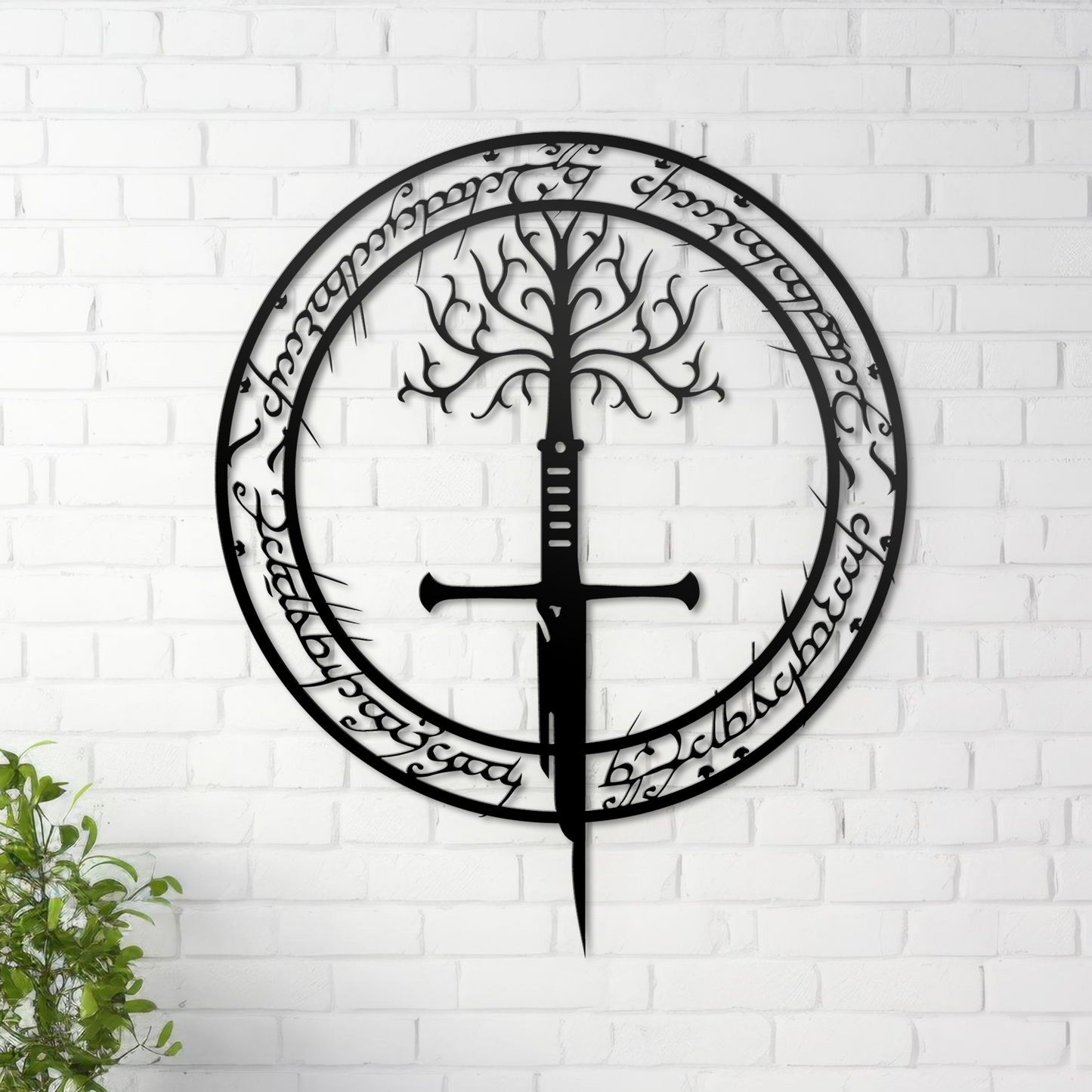 Sauron Sword Metal Wall Art, Lord Of Ring Theme Wall Decor