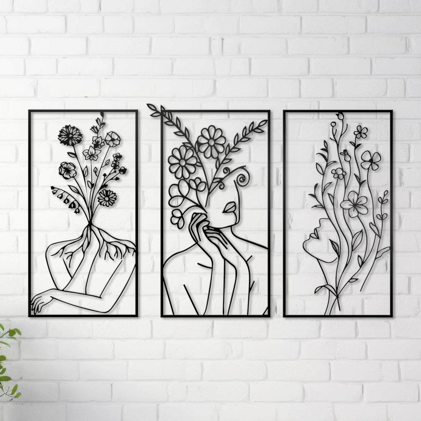 Minimalist Abstract Woman Wall Art, Woman Aesthetic Wall Decor