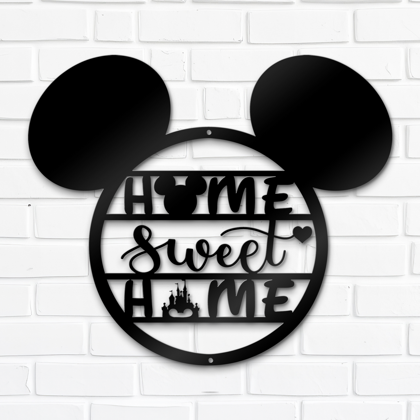 Mickey Face Home Sweet Home Metal Sign, Disney Metal Sign, Home And Wall Decor, Christmas Deocr, Housewarming Gifts