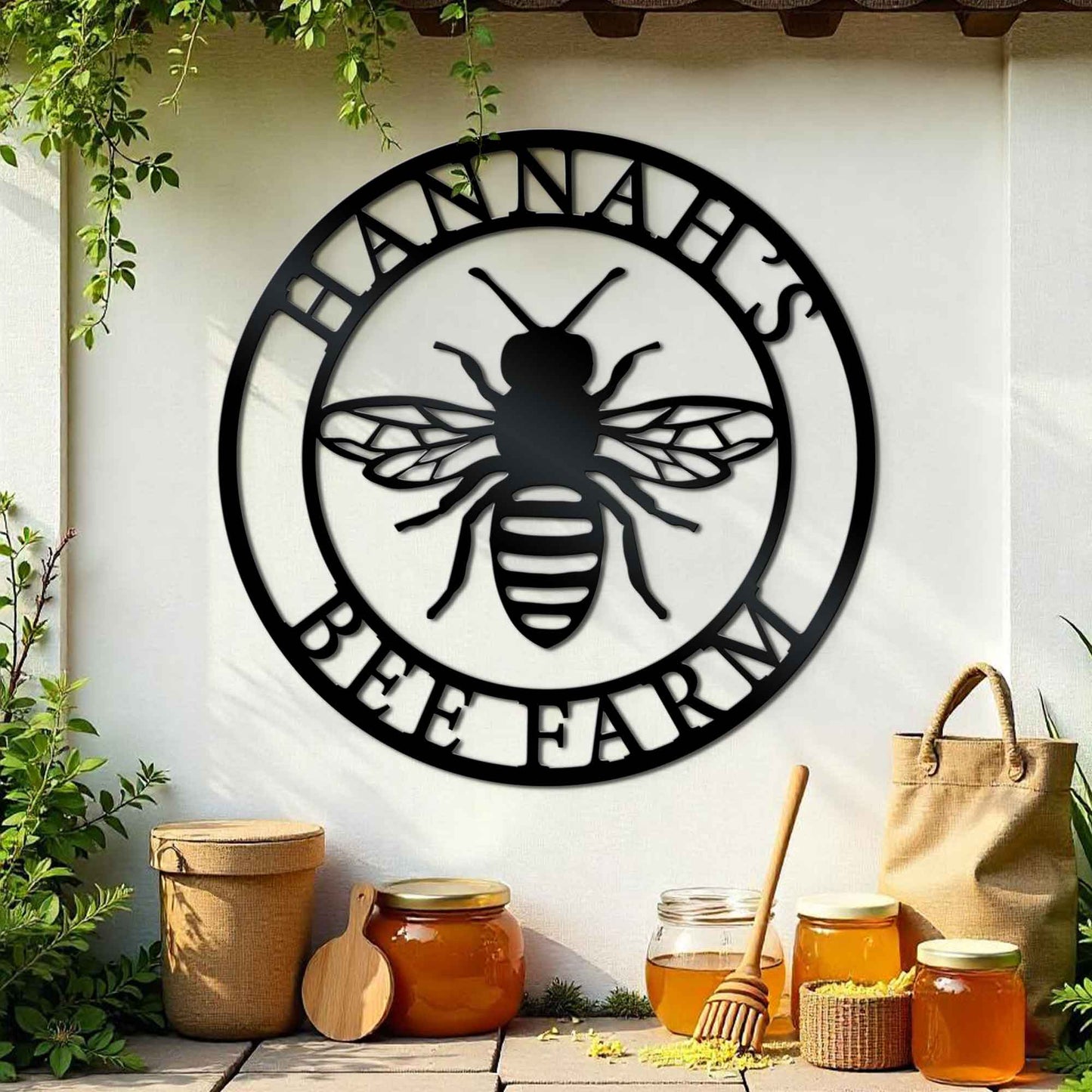 Custom Queen Bee Metal Wall Art - Queen Bee Metal Sign