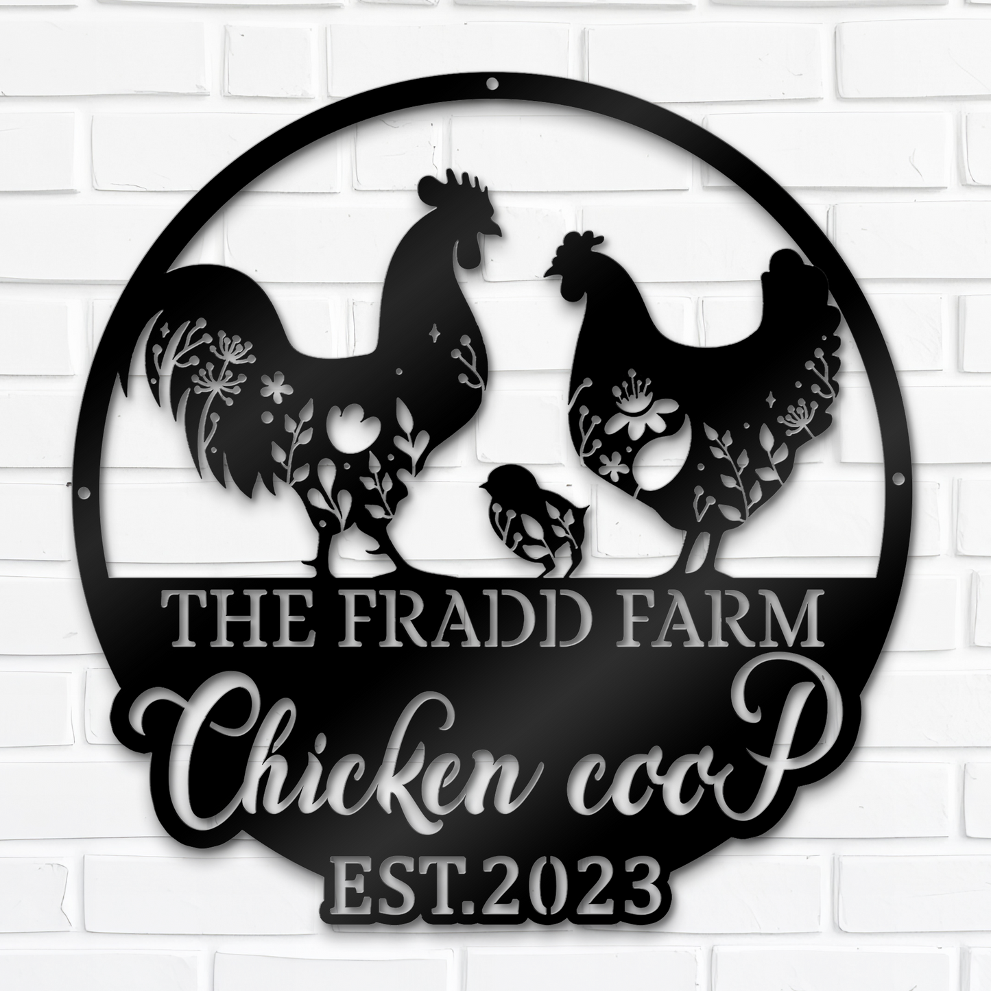 Custom Metal Signs, Chicken Coop Sign